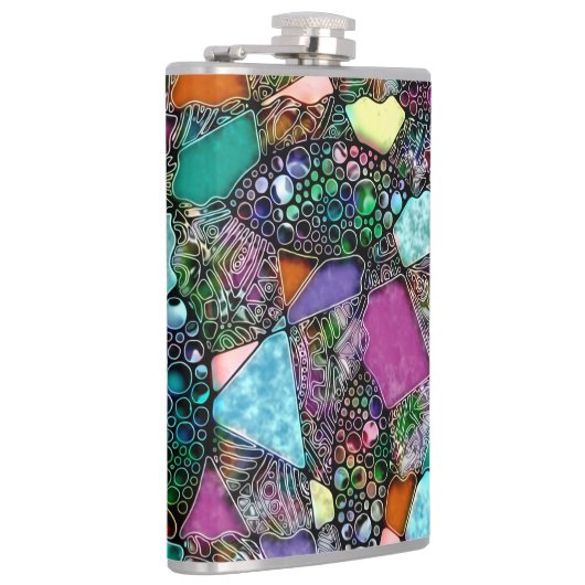 色鮮やかな抽象芸術型枠第11条 フラスク (右)