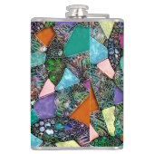 色鮮やかな抽象芸術型枠第11条 フラスク (裏面)