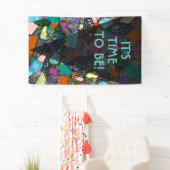 色鮮やかな抽象芸術型枠第11条 横断幕 (インサイチュ)