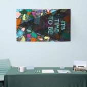 色鮮やかな抽象芸術型枠第11条 横断幕 (トレードショー)