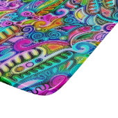 色鮮やかな抽象芸術型枠第9条 カッティングボード (角)