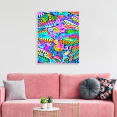 色鮮やかな抽象芸術型枠第9条 キャンバスプリント (インサイチュ (リビング))