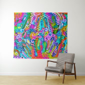 色鮮やかな抽象芸術型枠第9条 タペストリー (インサイチュ(横))