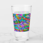色鮮やかな抽象芸術型枠第9条 タンブラーグラス (裏面)