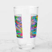 色鮮やかな抽象芸術型枠第9条 タンブラーグラス (右)