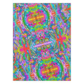 色鮮やかな抽象芸術型枠第9条 テーブルクロス (正面)