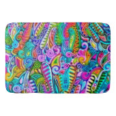 色鮮やかな抽象芸術型枠第9条 バスマット (正面)