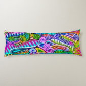 色鮮やかな抽象芸術型枠第9条 ボディピロー (裏面)