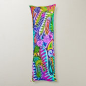 色鮮やかな抽象芸術型枠第9条 ボディピロー (裏面 (縦))