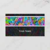 色鮮やかな抽象芸術型枠第9条 名刺 (正面)