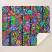 色鮮やかな抽象芸術型枠10 シェルパブランケット (正面(横))