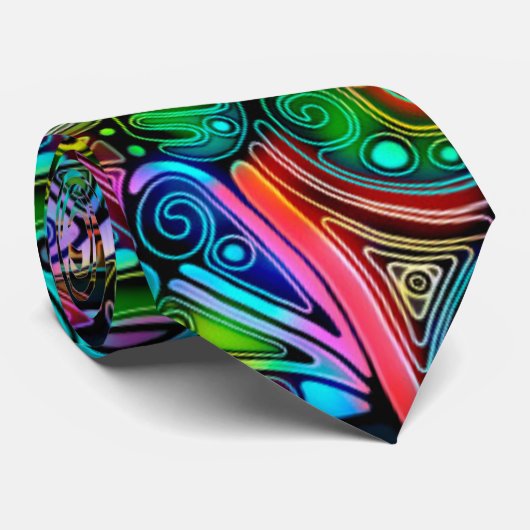 色鮮やかな抽象芸術型枠10 ネクタイ (ロール)