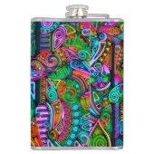 色鮮やかな抽象芸術型枠10 フラスク (裏面)