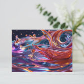 色鮮やかな液体の飛沫 サンキューカード (スタンド正面)