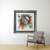 色鮮やかな花の破裂 タペストリー (インサイチュ(横))