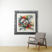 色鮮やかな花の破裂 タペストリー (インサイチュ)