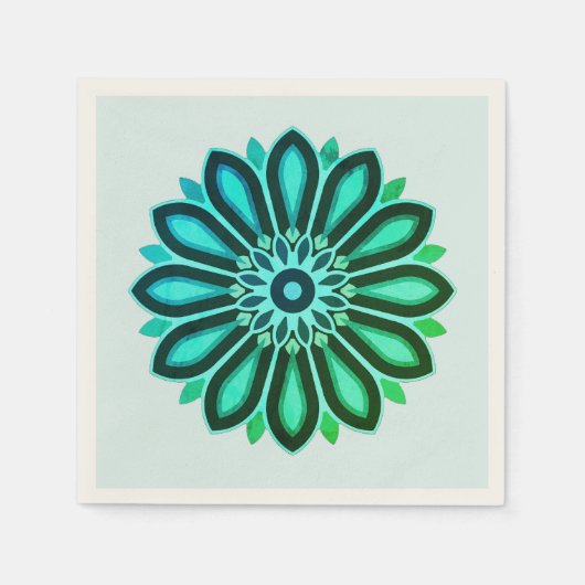 色鮮やかな花アートギフトドーターママボス2026 スタンダードカクテルナプキン (正面)