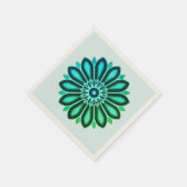 色鮮やかな花アートギフトドーターママボス2026 スタンダードカクテルナプキン (角)