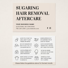 色鮮やかな髪の抜け落としアフターケアカード 