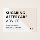 色鮮やかな髪の抜け落としアフターケアカード  (正面)