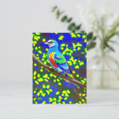 色鮮やかな鳥はがき ポストカード (スタンド正面)