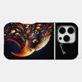 色鮮やかな鷲の目 iPhoneケース (裏面横)