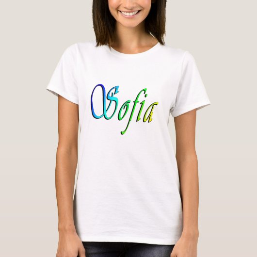 色鮮やかな「ソフィア」の名前, Tシャツ (正面)