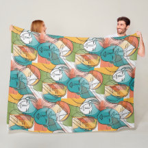 色鮮やかなART of顔 – シームレスパターン1