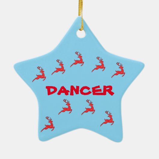 色鮮やかなDANCER-ORNAMENT セラミックオーナメント (裏面)