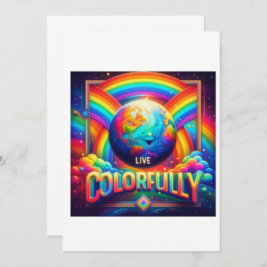 色鮮やかに生きる 招待状 (正面/裏面)