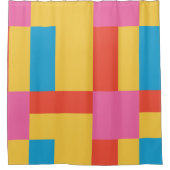 色鮮やかの付勢 シャワーカーテン (正面)