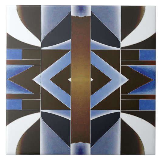 色鮮やかの数々のクラシック幾何学模様 タイル (正面)