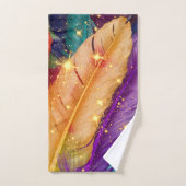 色鮮やかの羽 バスタオルセット (ハンドタオル)