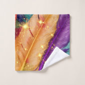 色鮮やかの羽 バスタオルセット (ウォッシュタオル)