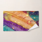 色鮮やかの羽 バスタオルセット (ハンドタオル)