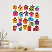 色鮮やかの鳥小屋 ポスター (キッチン)