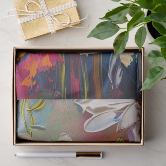 色鮮やかデイジー花の切り離し 薄葉紙 (ギフト)