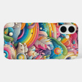 色鮮やかデザイン Case-Mate iPhoneケース (裏面 (横))