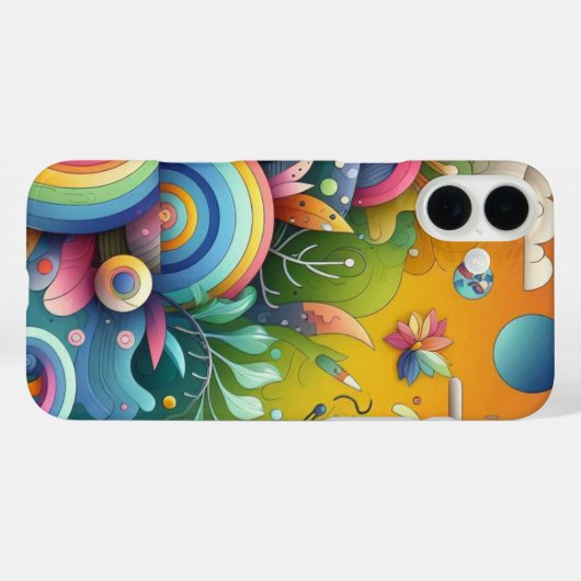 色鮮やかデザイン Case-Mate iPhoneケース (裏面 (横))