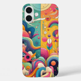 色鮮やかデザイン iPhone 16 PLUSケース