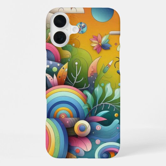 色鮮やかデザイン iPhoneケース (裏面)