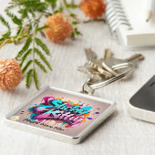 「色鮮やかパレット」 キーホルダー (側面)