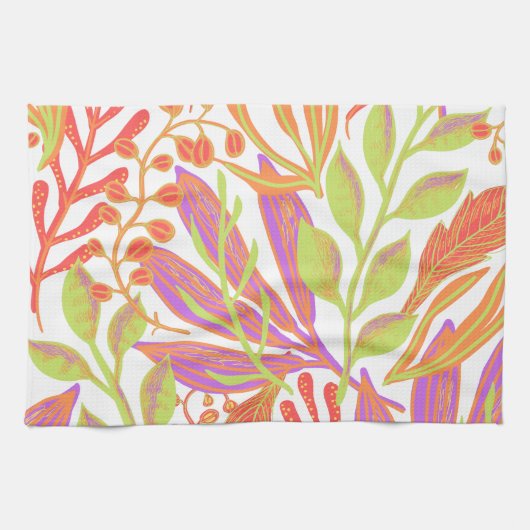 色鮮やかプリント キッチンタオル (横)