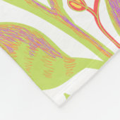 色鮮やかプリント フリースブランケット (角)