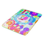 色鮮やかランダムパターン バスマット (アングル)
