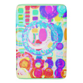 色鮮やかランダムパターン バスマット (正面縦)