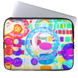 色鮮やかランダムパターン ラップトップスリーブ