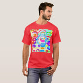 色鮮やかランダムパターン Tシャツ (正面フル)