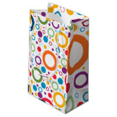 色鮮やかリングや輪 スモールペーパーバッグ (裏面アングル)