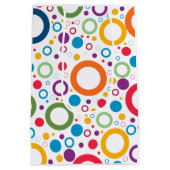 色鮮やかリングや輪 ミディアムペーパーバッグ (裏面)